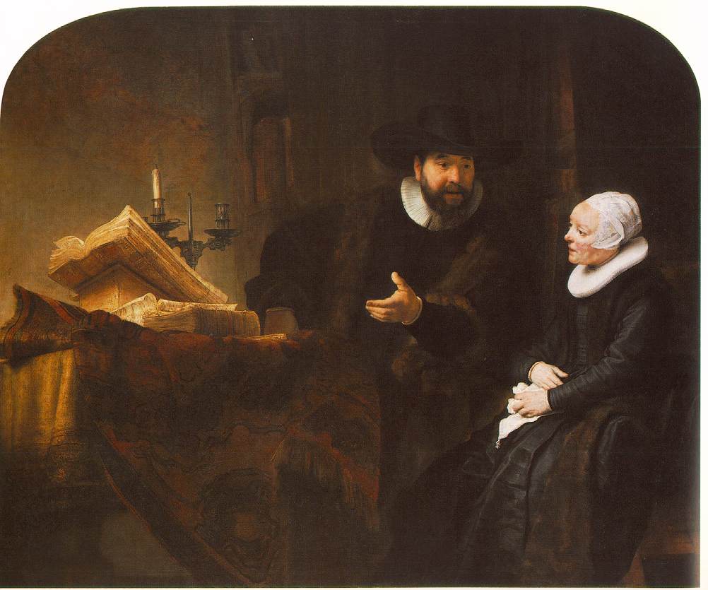 The Mennonite Minister Cornelis Claesz. Anslo in Conversation with his Wife, Aaltje D